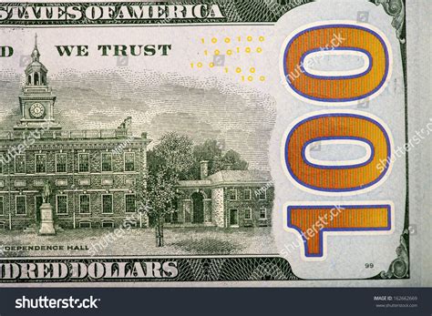 Back New Us 100 Dollar Bill Stock Photo 162662669 Shutterstock