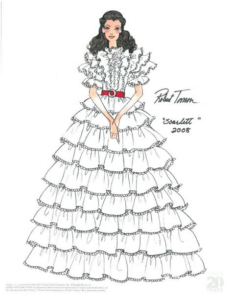 Tonner Doll Gone With The Wind Scarlett Ohara Sketch Gone With The