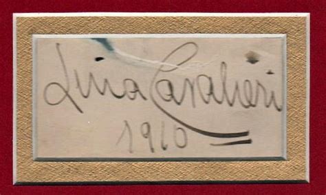 Cavalieri Lina Signature And Photo Matted Tamino