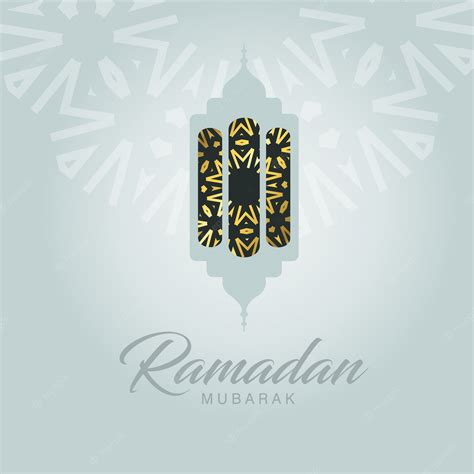 Premium Vector Ramadan Mubarak Typographic Design