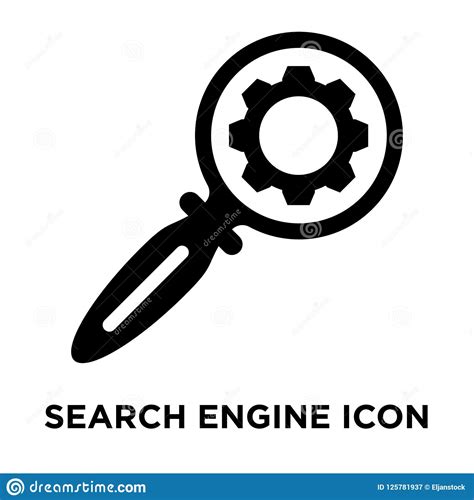 Search Engine Icon Vector Isolated On White Background Logo Con Stock