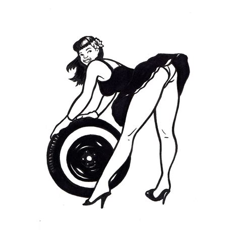 Want to discover art related to pin_up_girl? Pin Up Girl Drawing #02 / Cutty Shop