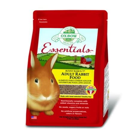Alfalfa meal, wheat middlings, soybean hulls, soybean oil, salt, cane molasses, lignin sulfonate, sodium bentonite, hydrolyzed yeast, choline chloride, vitamin e supplement, yeast culture, zinc sulfate, zinc proteinate, niacin. Oxbow Adult Rabbit Food Pellets 2.25 kg - Timothy Hay for ...