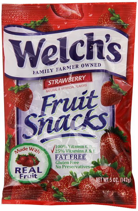 Buy Welchs Strawberry Fruit Snacks 5 Ounce Pack Of 12 Online At