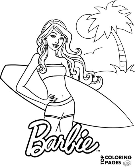 Coloring Page For Girls Barbie Coloring Pages Coloring Pages For Girls
