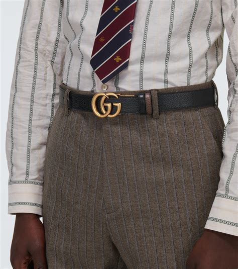 Gucci Double G Reversible Leather Belt In Black For Men Save 9 Lyst