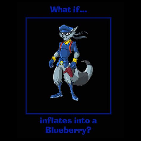 What If Sly Cooper Inflates Into A Blueberry Meme By Nickthemonkey On