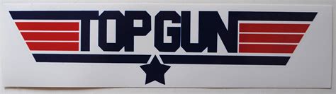 Top Gun 1986 Custom Sticker Label Decal Printed On Canon 12 Etsy