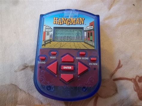 Vintage Hangman 1995 Electronic Hand Held Game Milton Bradley W
