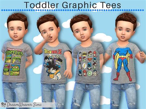 Dreamweaver Sims Toddler Boy Graphic Tees 02