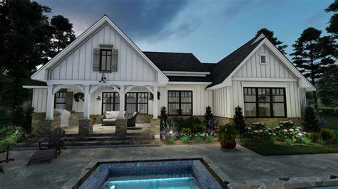 Find small, large, modern, contemporary, traditional, ranch, open & more designs! Modern-farmhouse House Plan - 4 Bedrooms, 3 Bath, 2459 Sq Ft Plan 61-213