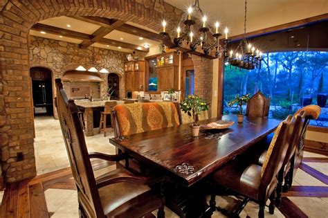 The most common tuscan style chair material is ceramic. 20 Outstanding Mediterranean Dining Design ideas