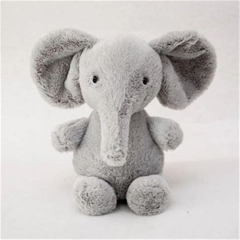 Cartoon Mini Plush Elephant Toy Kids Sleeping Gray Stuffed Elephant