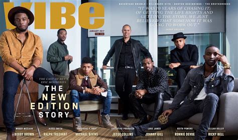 Celebritiesrock Vibe Magazine The Cast Of The New Edition Story On