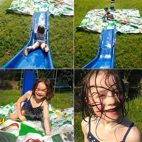 This triple racer backyard water slide by slip 'n slide is a fantastic choice for families with small kids. MollyMooCrafts Summer Activities For Kids