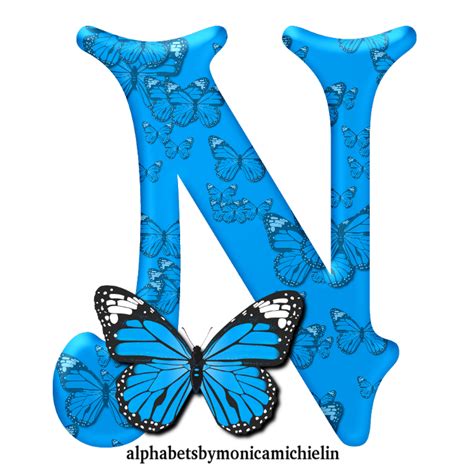 Alphabets By Monica Michielin Alfabeto Borboleta Azul Blue Butterfly 197