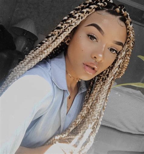 Pin On Blond Box Braids Un