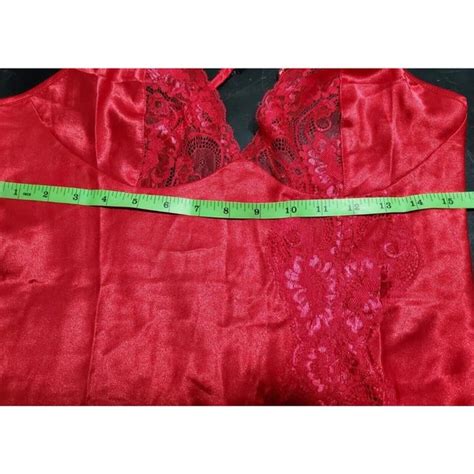 Frederick S Of Hollywood Intimates And Sleepwear Fredericks Of Hollywood Sexy Red Satin Lace