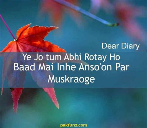 Dear Diary Sad Images And Quotes Ye Jo Tum Abhi Rotay Ho