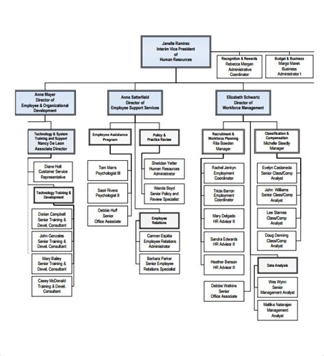 Free 15 Sample Human Resources Organizational Chart Templates In Pdf