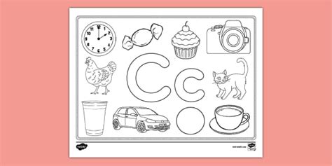 Letter C Coloring Page Teacher Made Twinkl