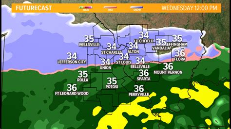 St Louis Forecast Tracking Wednesday S Wintry Weather Timeline