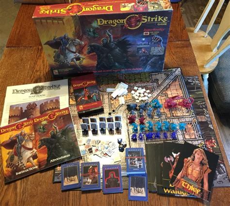 Dragon Strike Board Game 1993 Tsr Vhs Dungeons And Dragons Complete