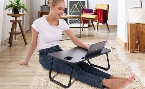 Zapuno Foldable Laptop Bed Table Multi Function Lap