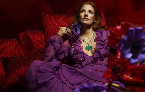 Jessica Chastain Stars In Guccis Hortus Deliciarum High Jewelry