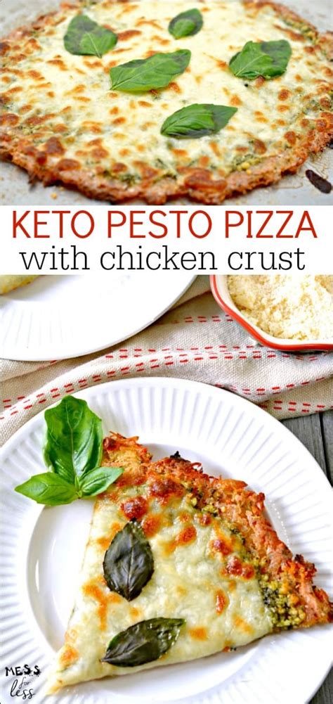Keto Chicken Pizza Crust Recipe Mess For Less