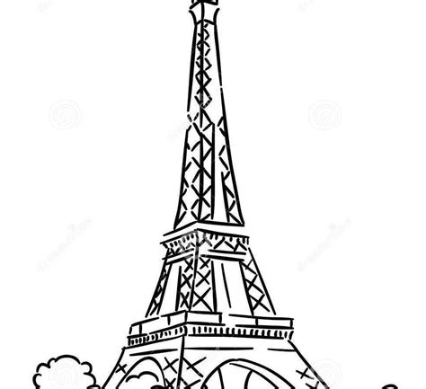 Eiffel Tower Line Drawing Free Download On Clipartmag