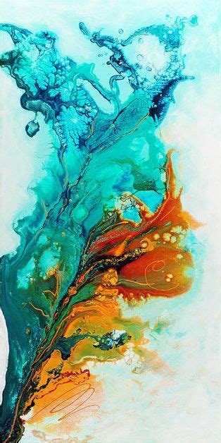 Multicolored Water Effect Fluid Abstract Art Abstract
