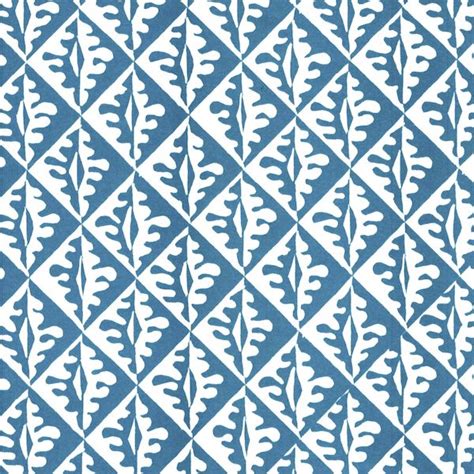 Oak Leaves Bright Blue Patterned Paper Cambridge Imprint
