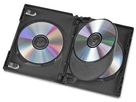 Multi Dvd Cases 4 Dvds Black S 11853 Uline