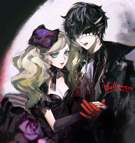 Happy Halloween From Joker And Panther Churchofann Persona 5 Anime