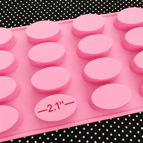 16 cavities small oval silicone soap mold oval soap mold etsy