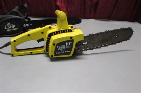 Lot Detail Mcculloch 14 Electric Chainsaw And Wen 10 Electric
