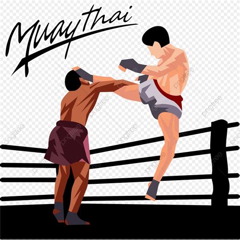 Muay Thai Design Illustration Png Thai Muay Boxeo Png Y Vector Para