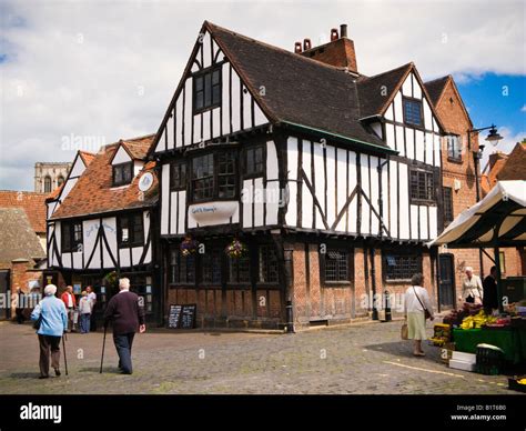 Old Medieval Half Timbered House York England Uk Stock Photo Royalty