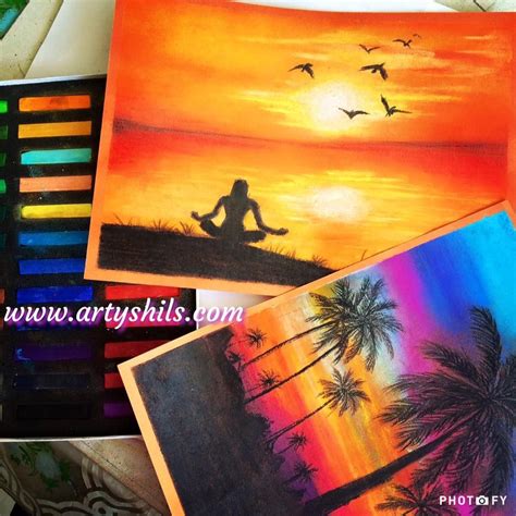 Sunset Painting Tutorial With Narration Using Soft Pastels How To Use