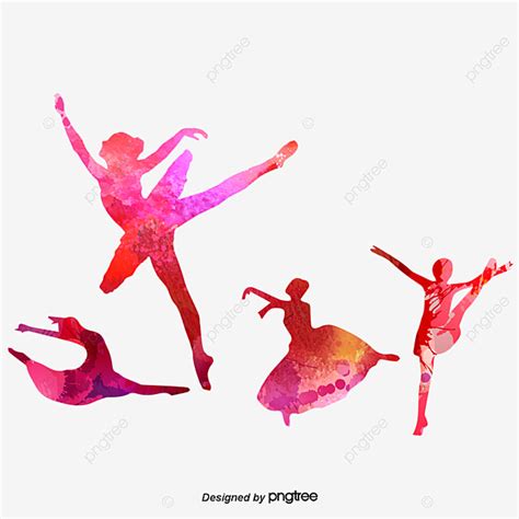Vector silhouette drawings, cliparts, illustrations of different style of dancers. Colorful Dance Silhouette, Bright, Dancing, Dance PNG Transparent Clipart Image and PSD File for ...