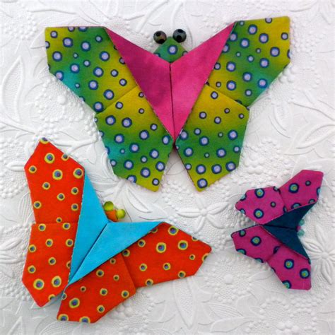 Kanzashi Butterfly Pattern Fabric Origami Butterfly Tutorial Etsy