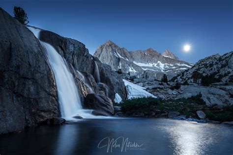 Moonlight Falls Sabrina Basin John Muir Wilderness California