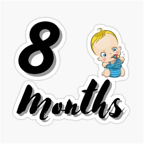 Baby Clothes 8 Months Sticker For Sale By Ksazariah Redbubble