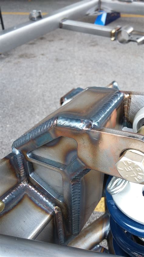 Tig Welded Upper Mount From A Coil Over Front Suspension On A Street