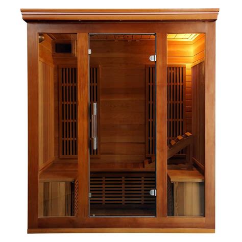 Radiant Sauna 3 To 4 Person Cedar Elite Premium Sauna Bsa1315 The