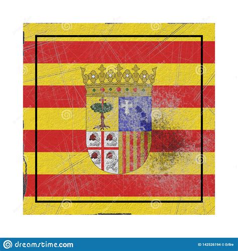Old Aragon Flag Stock Illustration Illustration Of Spanish 142526194
