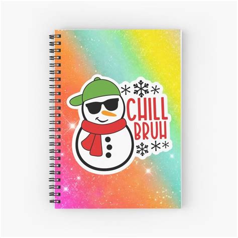 Chill Bruv Spiral Notebook By Goalmachine20 Spiral Notebook Notebook
