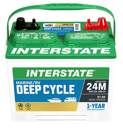 Interstate Deep Cycle Marinerv Battery — Group Size 27 58 Off