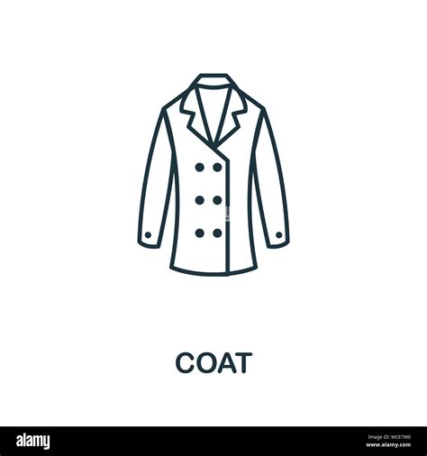 Coat Vector Icon Symbol Creative Sign From Coat Icons Collection